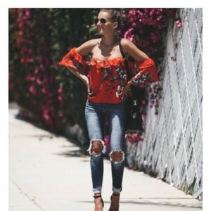 Off the shoulder top from Vici